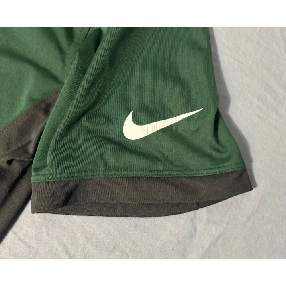 Green Bay Packers Shirt Nike Mens Polo Retro Logo Dri-Fit Green Small